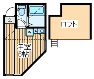ユナイト台町モンテビアンコ【2階】の間取り
