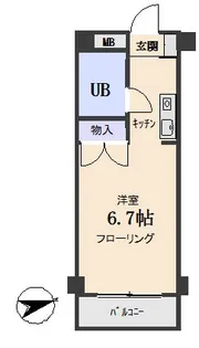 シティーライト丸山台【1階】の間取り