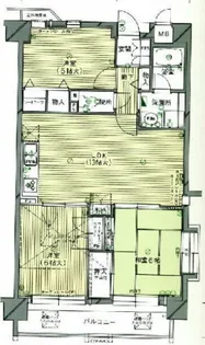 朝日プラザ紺屋町【7階】の間取り
