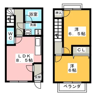 フォーシーズン【1階】の間取り