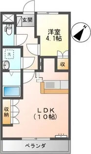 アジューレ【1階】の間取り