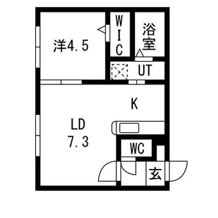 URBAN STAGE北20条【1階】の間取り