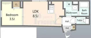 AGRACES小竹向原【1階】の間取り