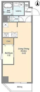 アルファコート谷在家【5階】の間取り
