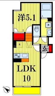 Up stone 大神宮【3階】の間取り