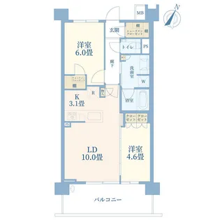 プロミライズ青葉台Dブロック【1階】の間取り