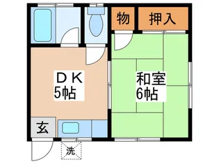 串田荘【2階】の間取り
