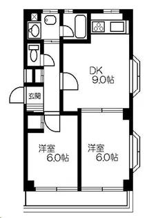 エメラルドマンション【2階】の間取り