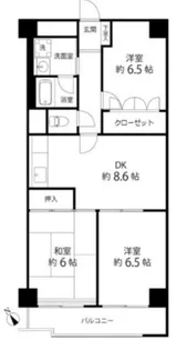 グランドール久米川【4階】の間取り
