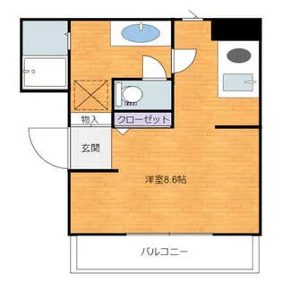 ブルースカイタワー【4階】の間取り