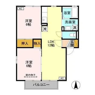 コーポ・サファイヤ I【1階】の間取り