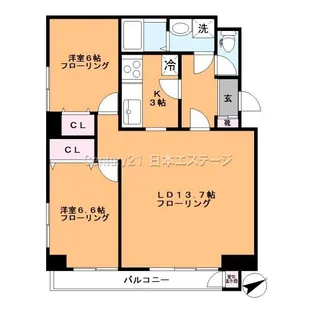 サクシード上池台【3階】の間取り