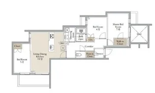 クラリティア横濱反町【2階】の間取り