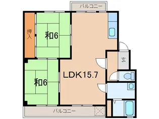 佐野マンションパートII【3階】の間取り