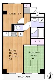 ベルフェイス西葛西【6階】の間取り