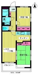 メゾンASO【1階】の間取り