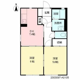 バリュージュD&M【1階】の間取り