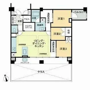 フェリスコート自由が丘【1階】の間取り