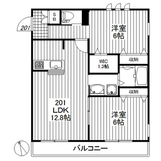 アコルデ三軒茶屋【2階】の間取り