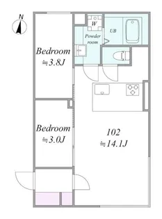 trias184【1階】の間取り