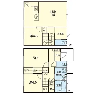 ベネッセレM s【1階】の間取り