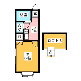 スリーウッド南ヶ丘【2階】の間取り