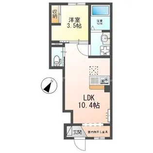 Rose Stellato【1階】の間取り