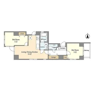 フェリーズ蒲田【6階】の間取り