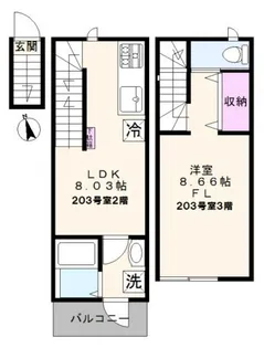 チャルテ西早稲田の間取り