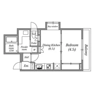 グランド・ルー都立大学【8階】の間取り