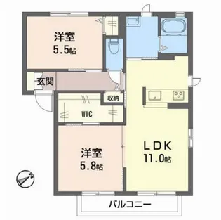 ルミエール A棟【1階】の間取り