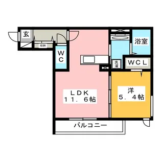 MAISON MINETTE(メゾンミネット)【3階】の間取り