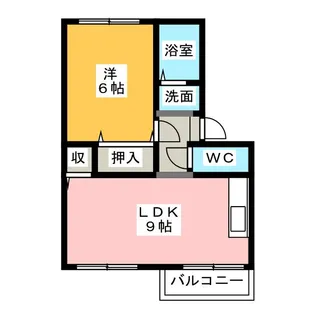 プレジール三宅 C棟【2階】の間取り