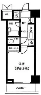 パレステュディオドルチェ日本橋イースト【4階】の間取り