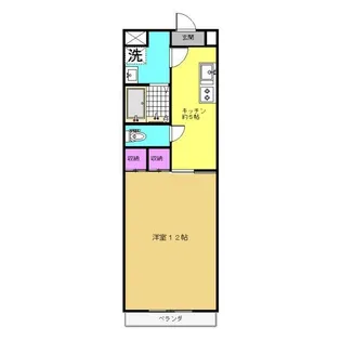 落合マンション【3階】の間取り