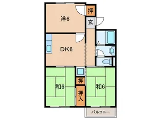 パークサイドプラザ【2階】の間取り