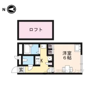 レオパレスハイツ牧野【2階】の間取り