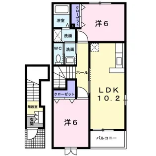 ボア・ソルーチ【2階】の間取り