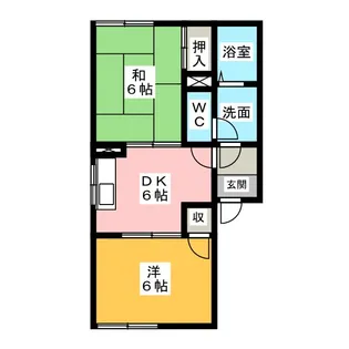 コーポ野田【1階】の間取り