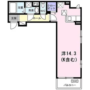 ル ソレイユ【1階】の間取り