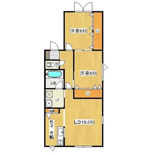 K・トーラス【2階】の間取り
