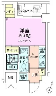 門前仲町レジデンス弐番館【8階】の間取り