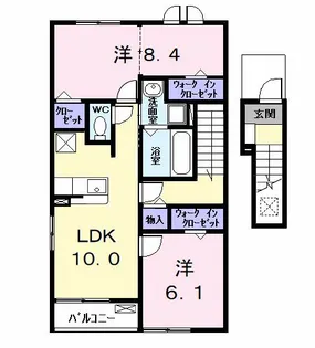 フェリーチェ【2階】の間取り