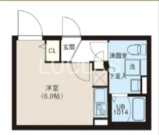 レピュア早稲田レジデンスII【2階】の間取り