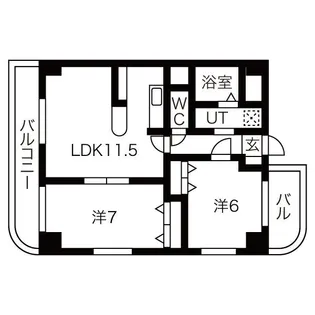 サンライズマンション18【3階】の間取り