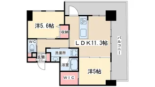 サンクステル【9階】の間取り