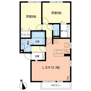 エスペランサA【1階】の間取り