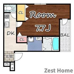 フジパレス阪急武庫之荘駅西V番館【2階】の間取り