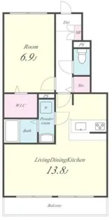 フォレストヒルズII K棟【1階】の間取り