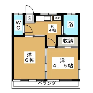 永和荘【2階】の間取り